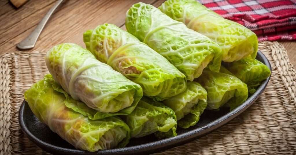 cabbage rolls ready to be cooked