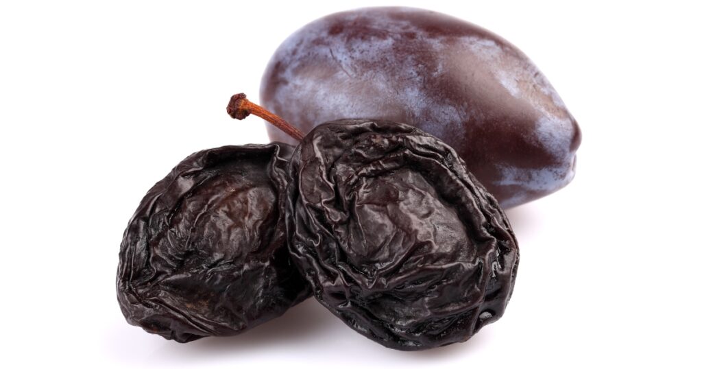 fresh plum dried prune