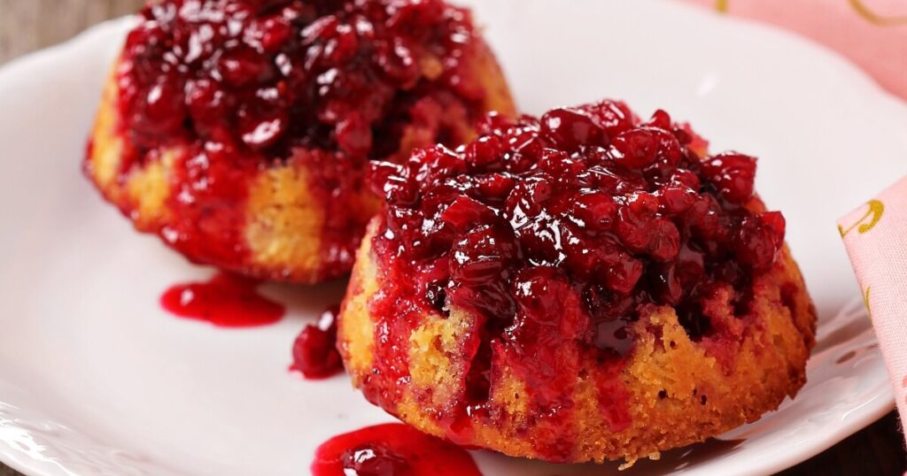 lingonberry compote muffins