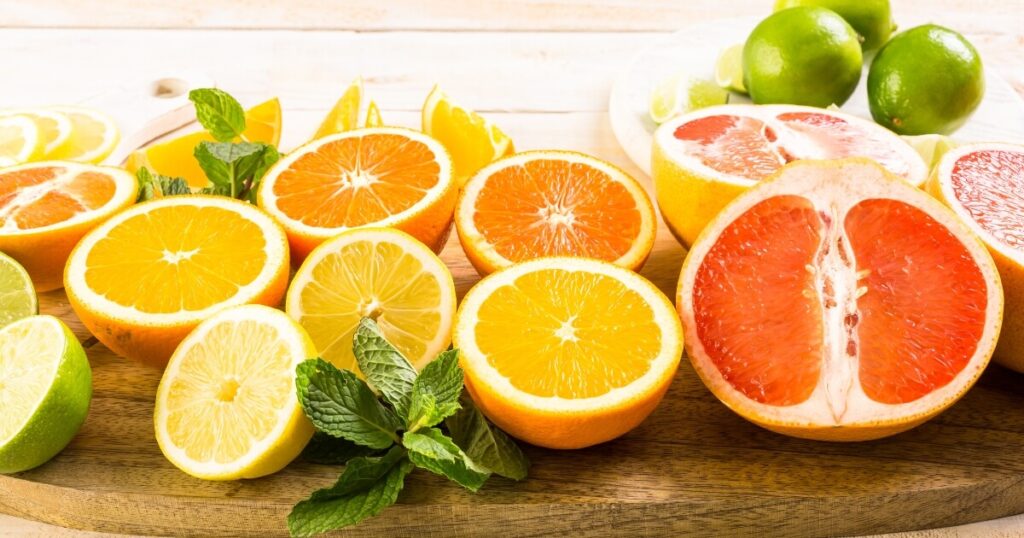 sour citrus fruits