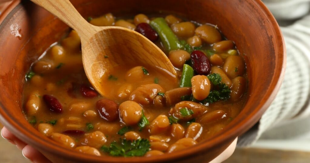 what thick bean soup looks like