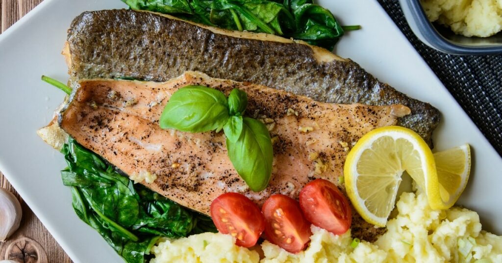 baked rainbow trout fillets