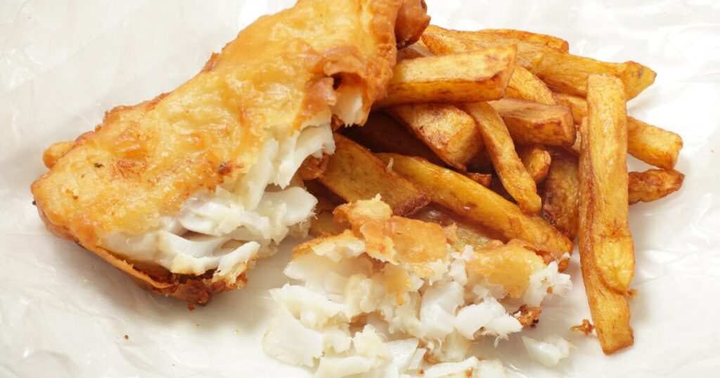 fried cod fish chips