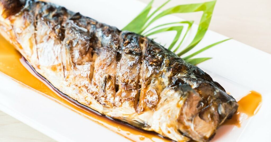 grilled mackerel (saba)
