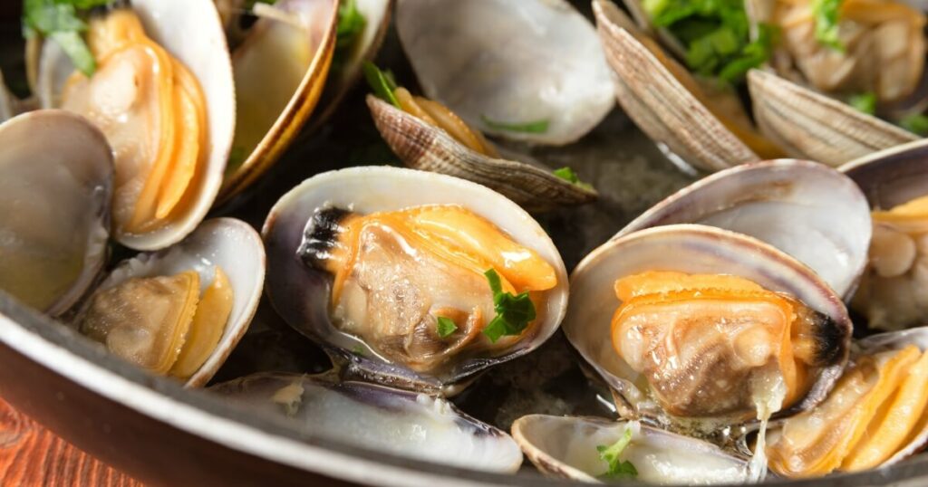 steamed clams dinner